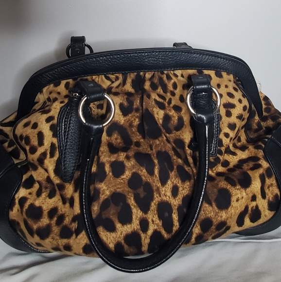 D&G dolce&gabbana- Canvas Leo Bag - Leopard brown/black -canvas/leather - Picture 3 of 16